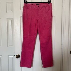 Talbots Flawless Five Pocket Pink Corduroy Pants
